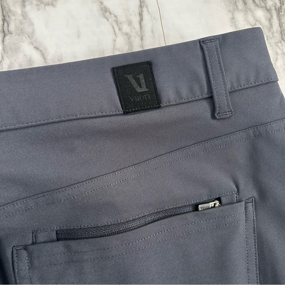 Vuori Men's 34 x30 Meta Pant Athletic performance Slim Fit V430-S Charcoal Grey - Picture 13 of 16